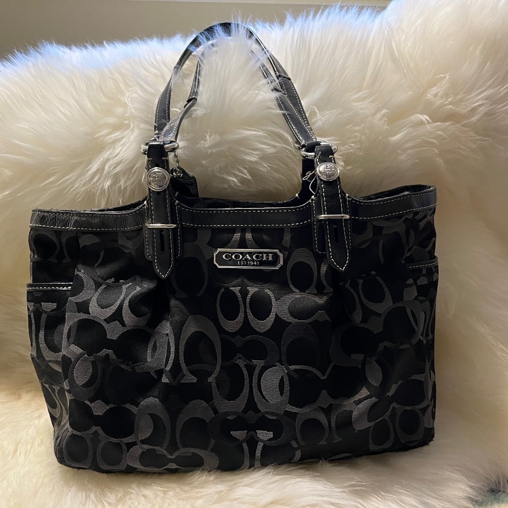 Black coach purse